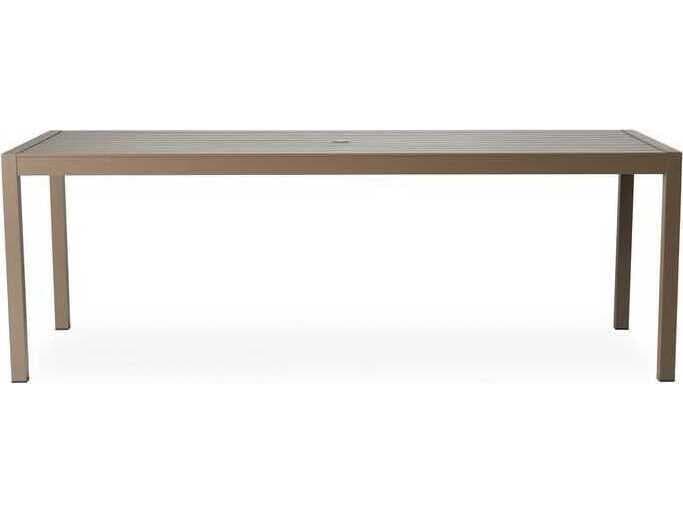 Lloyd Flanders Milan Aluminum Rectangular Patio Dining Table