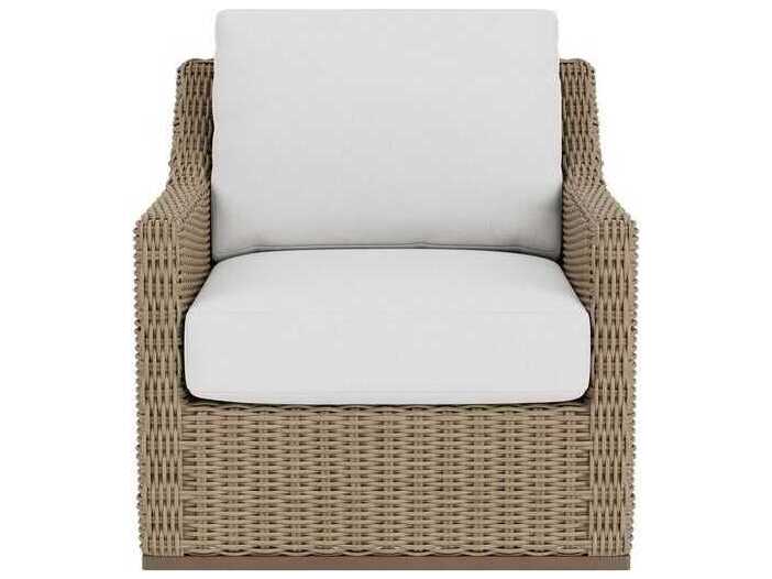 Lloyd Flanders Milan Wicker Swivel Glider Outdoor Patio Lounge Chair