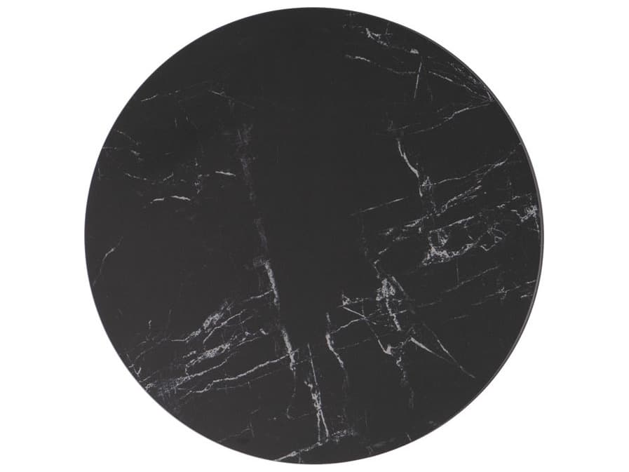 Lloyd Flanders Universal Accessories Aluminum Diameter Round End Table with Stone Top