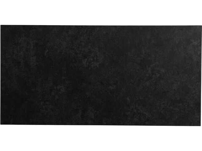 Lloyd Flanders Universal Accessories Aluminum Rectangular Cocktail Table with Matte Anthracite frame and Black Ceramic top