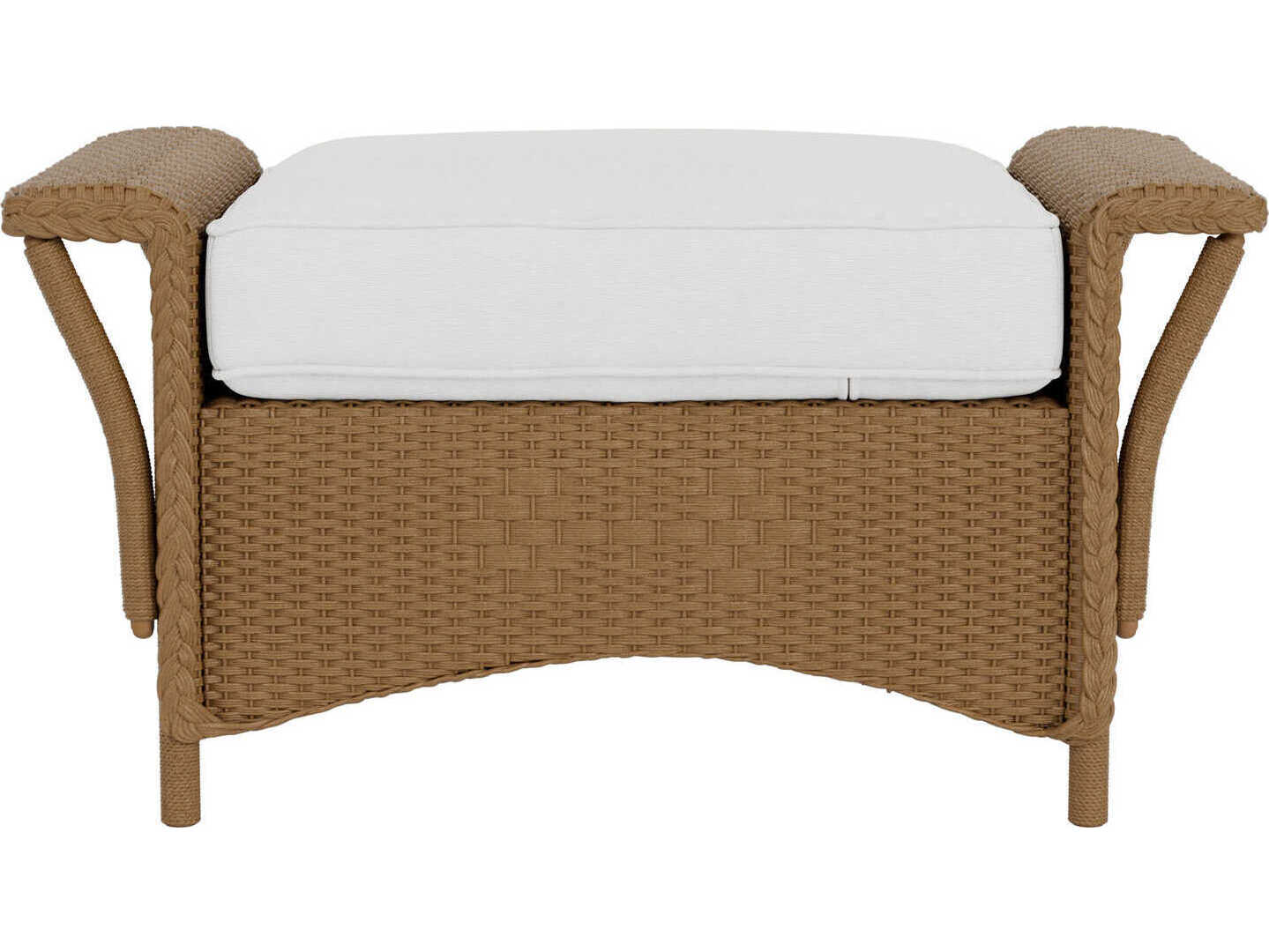 Lloyd Flanders Nantucket Wicker Outdoor Patio Ottoman