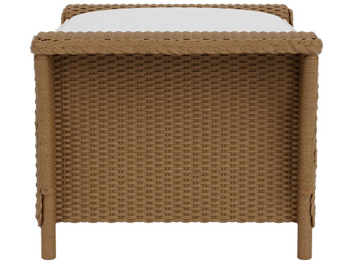 Lloyd Flanders Nantucket Wicker Outdoor Patio Ottoman