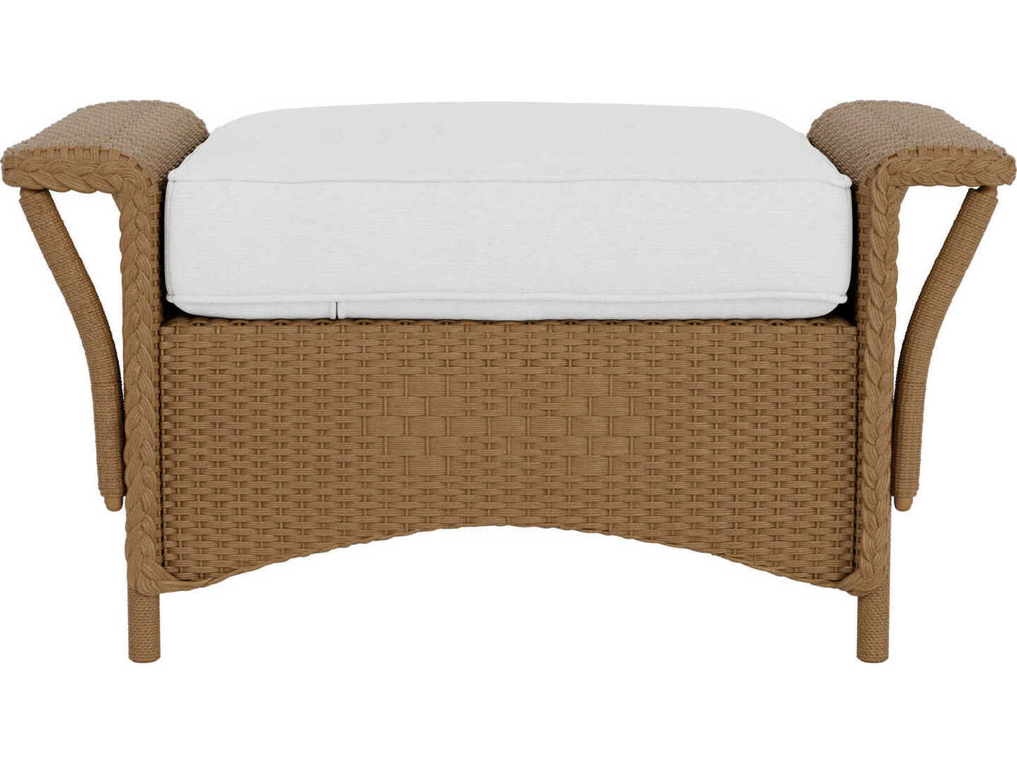 Lloyd Flanders Nantucket Wicker Outdoor Patio Ottoman