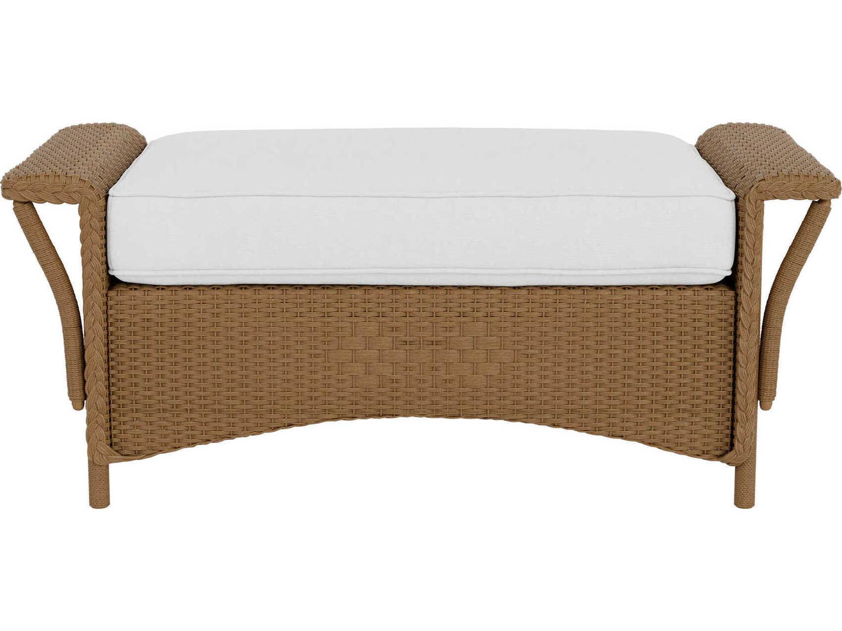 Lloyd Flanders Nantucket Wicker Patio Ottoman
