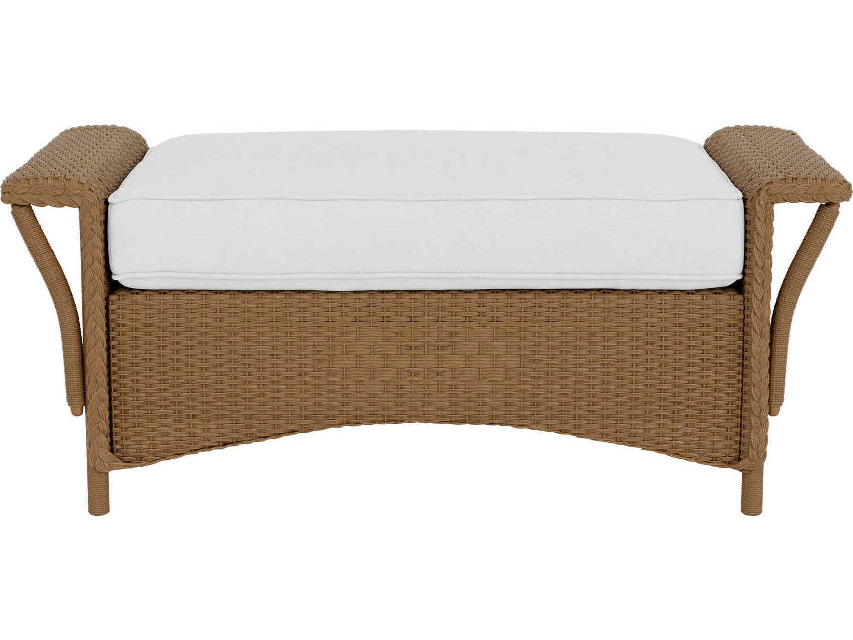 Lloyd Flanders Nantucket Wicker Patio Ottoman
