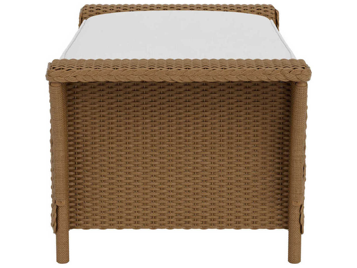 Lloyd Flanders Nantucket Wicker Patio Ottoman