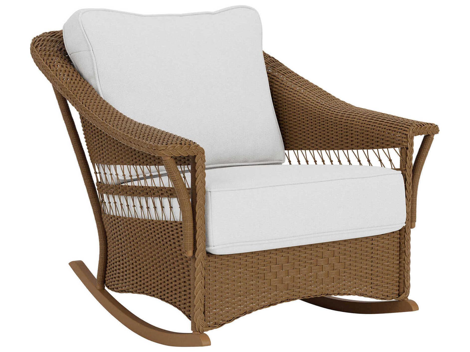 Lloyd Flanders Nantucket Wicker Rocker Outdoor Patio Lounge Chair