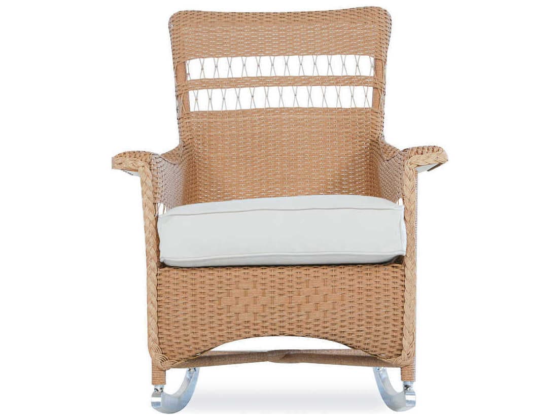 Lloyd Flanders Nantucket Wicker Porch Rocker Patio Lounge Chair