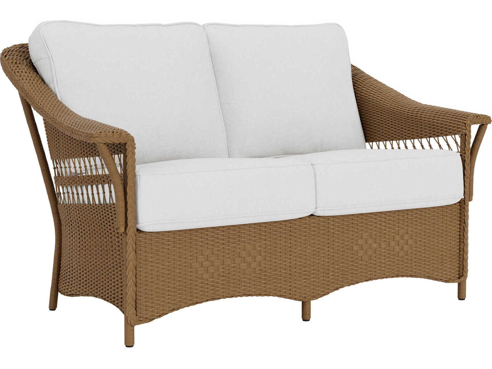 Lloyd Flanders Nantucket Wicker Outdoor Patio Loveseat