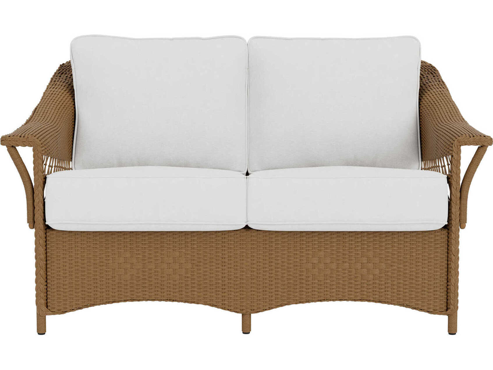 Lloyd Flanders Nantucket Wicker Outdoor Patio Loveseat