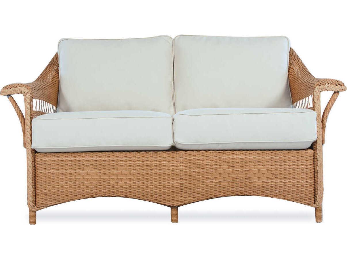 Lloyd Flanders Nantucket Wicker Outdoor Patio Loveseat