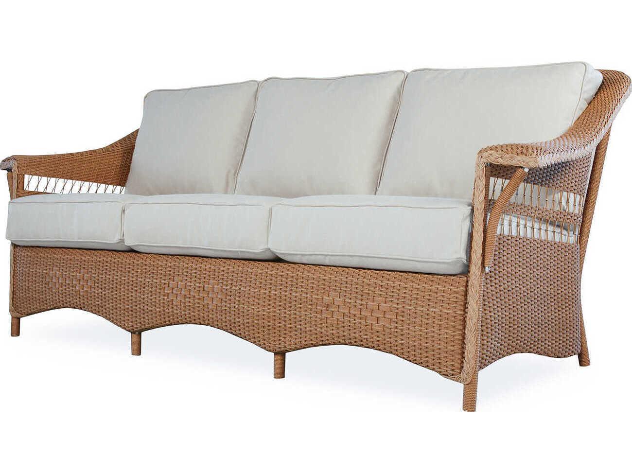Lloyd Flanders Nantucket Wicker Outdoor Patio Sofa