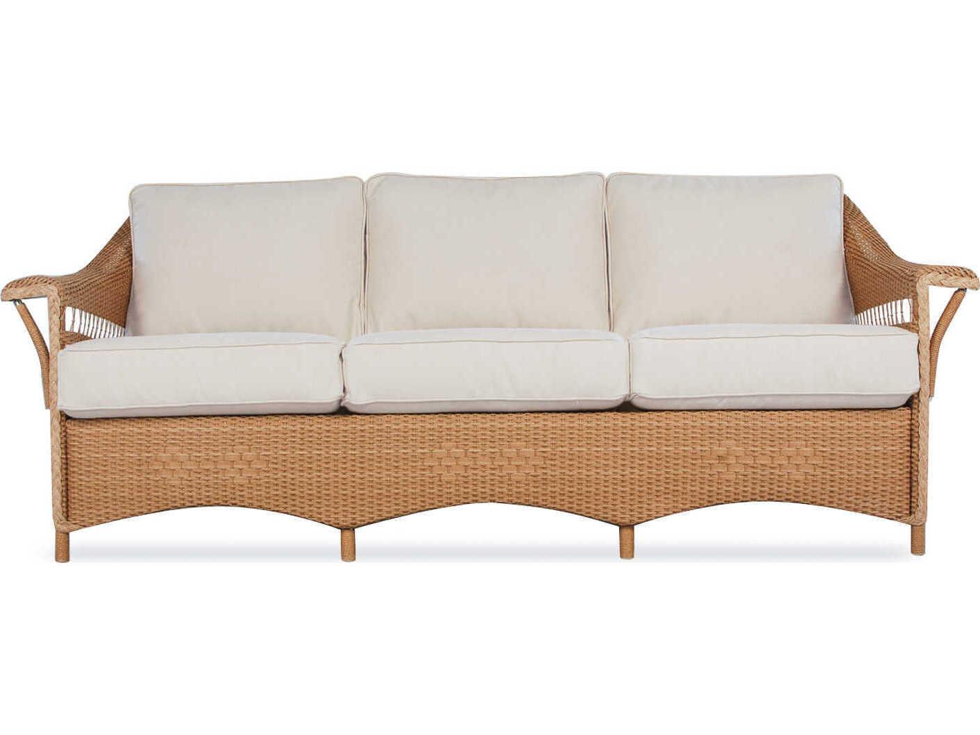 Lloyd Flanders Nantucket Wicker Outdoor Patio Sofa
