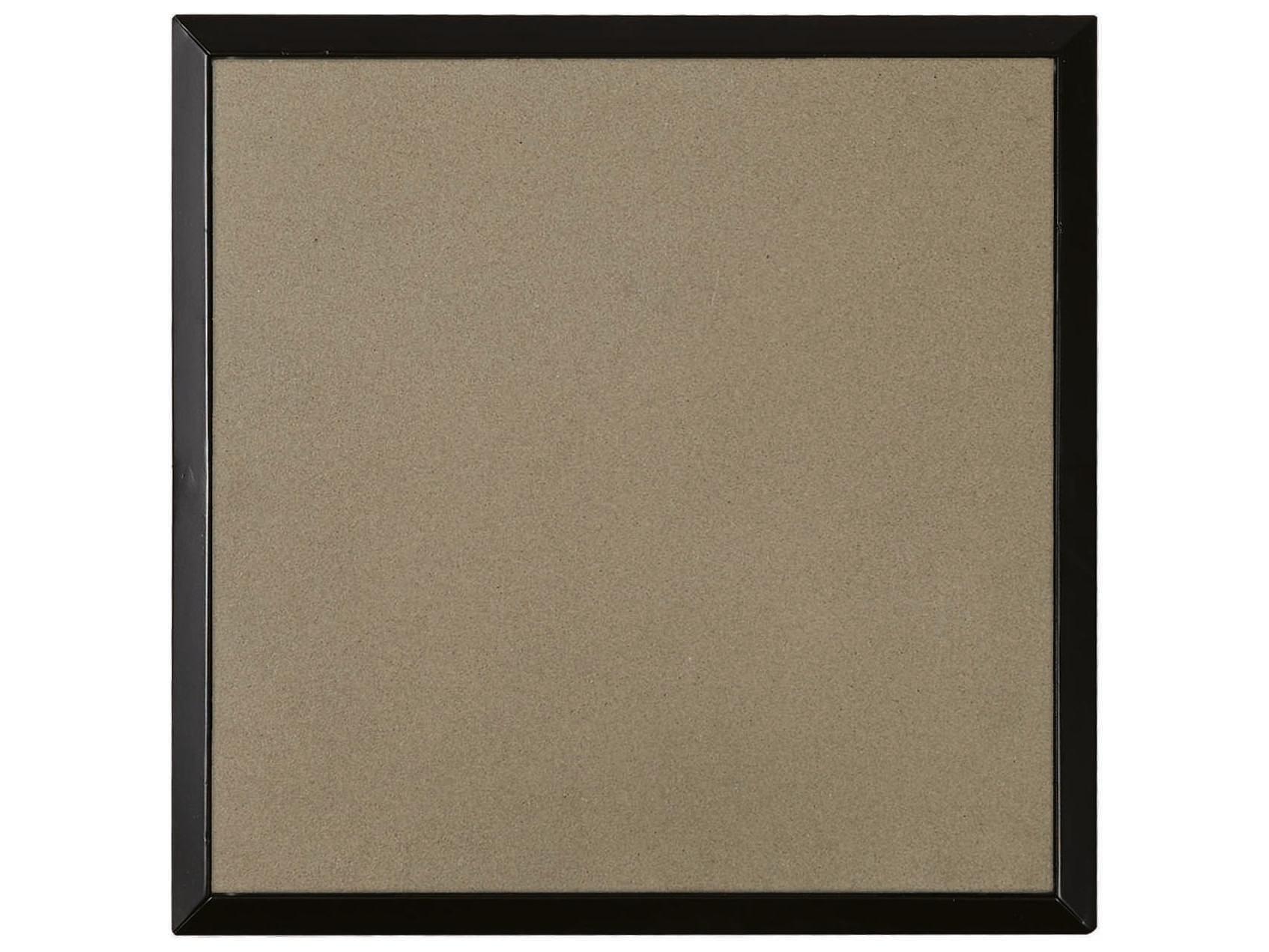 Lloyd Flanders All Seasons Aluminum Wicker Square Glass Top Outdoor End Table