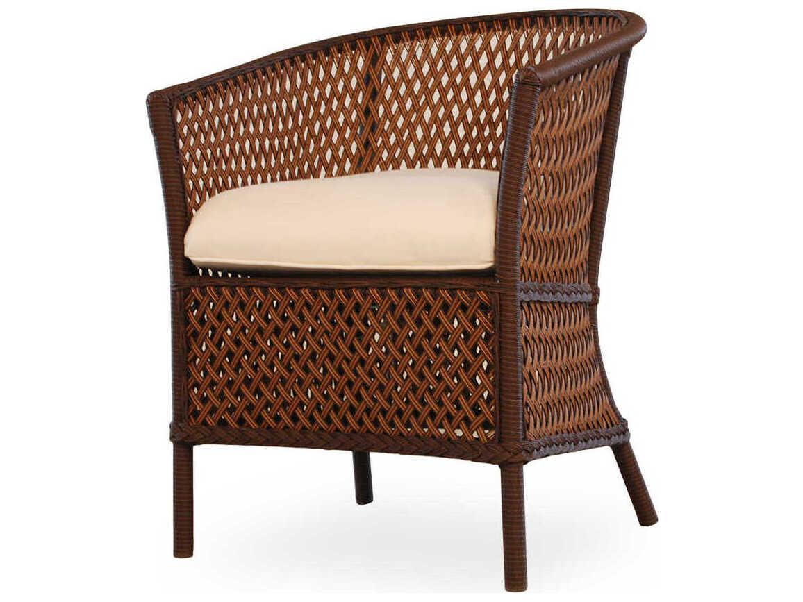 Lloyd Flanders Grand Traverse Wicker Barrel Patio Dining Arm Chair