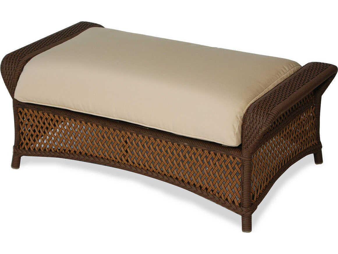 Lloyd Flanders Grand Traverse Wicker Outdoor Patio Ottoman