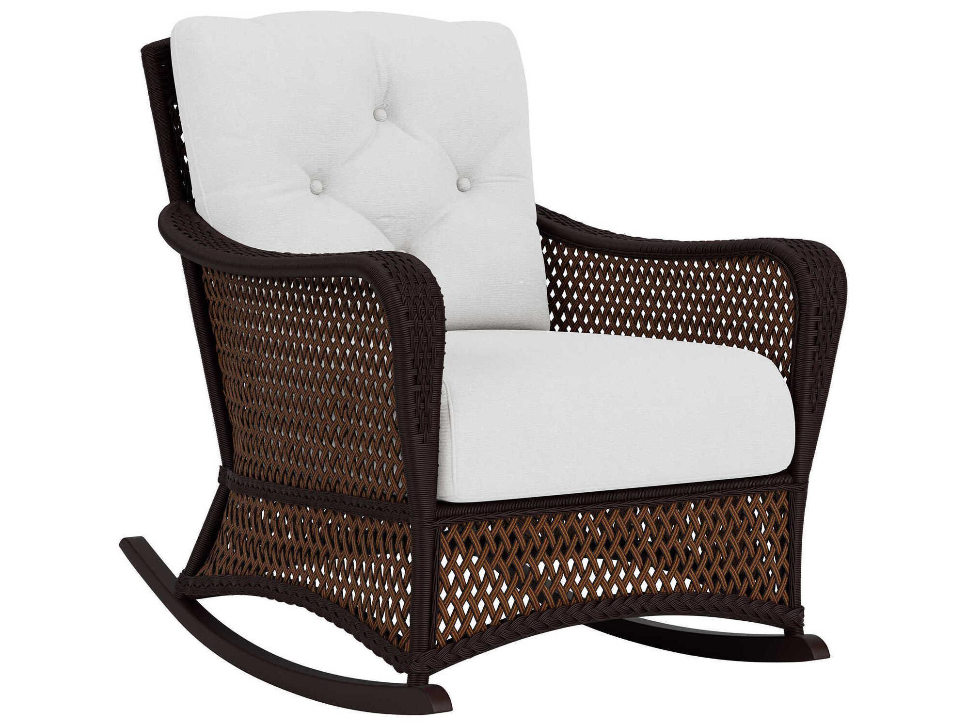 Lloyd Flanders Grand Traverse Wicker Rocker Outdoor Patio Lounge Chair