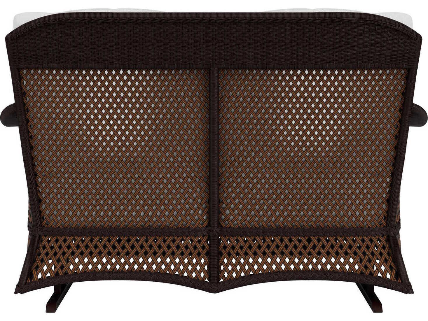 Lloyd Flanders Grand Traverse Wicker Glider Patio Loveseat