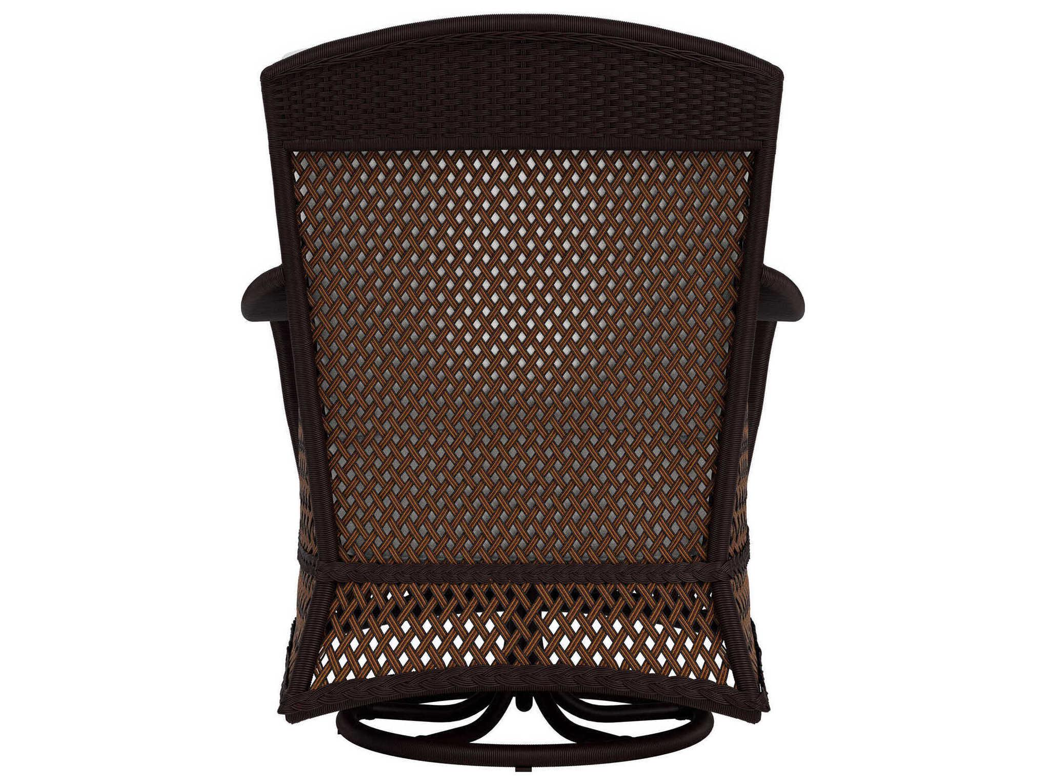Lloyd Flanders Grand Traverse Wicker Swivel Rocker Outdoor Lounge Chair