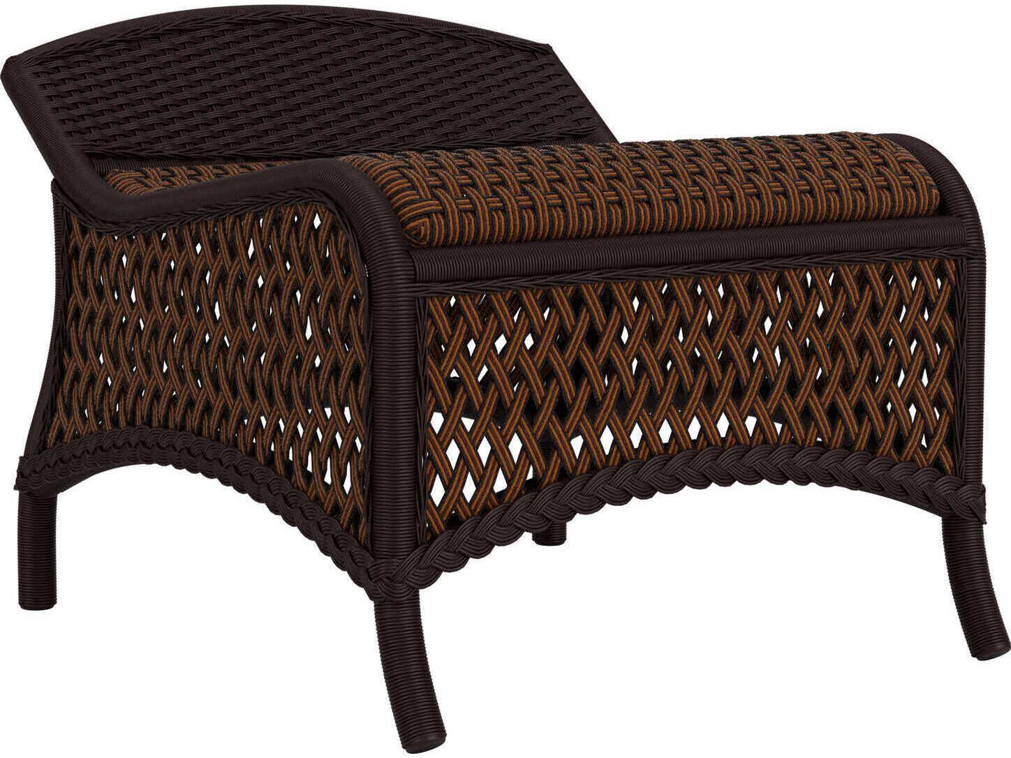 Lloyd Flanders Grand Traverse Wicker Patio Ottoman