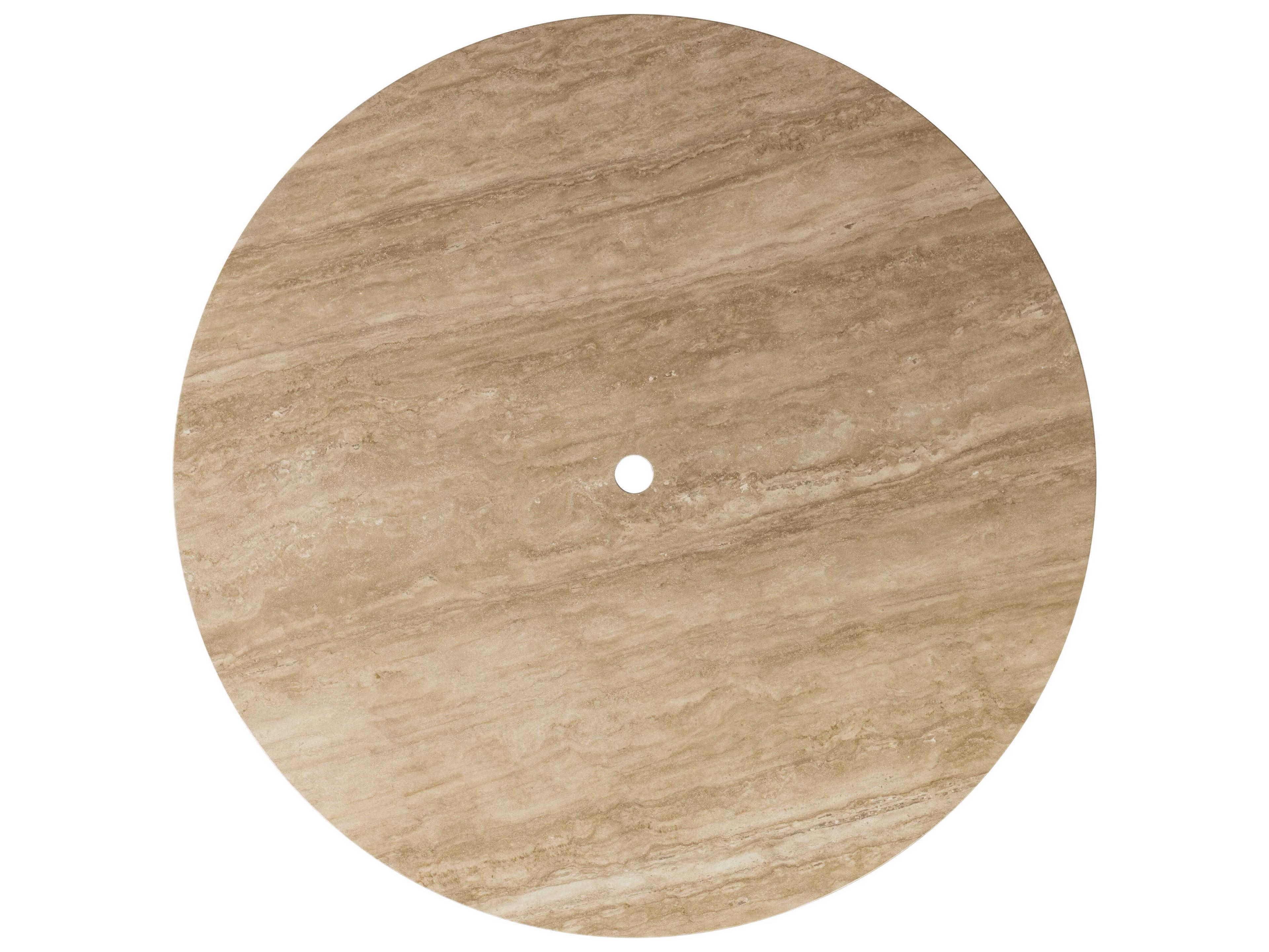 Lloyd Flanders Grand Traverse Wicker Round Stone Top Outdoor Chat Table