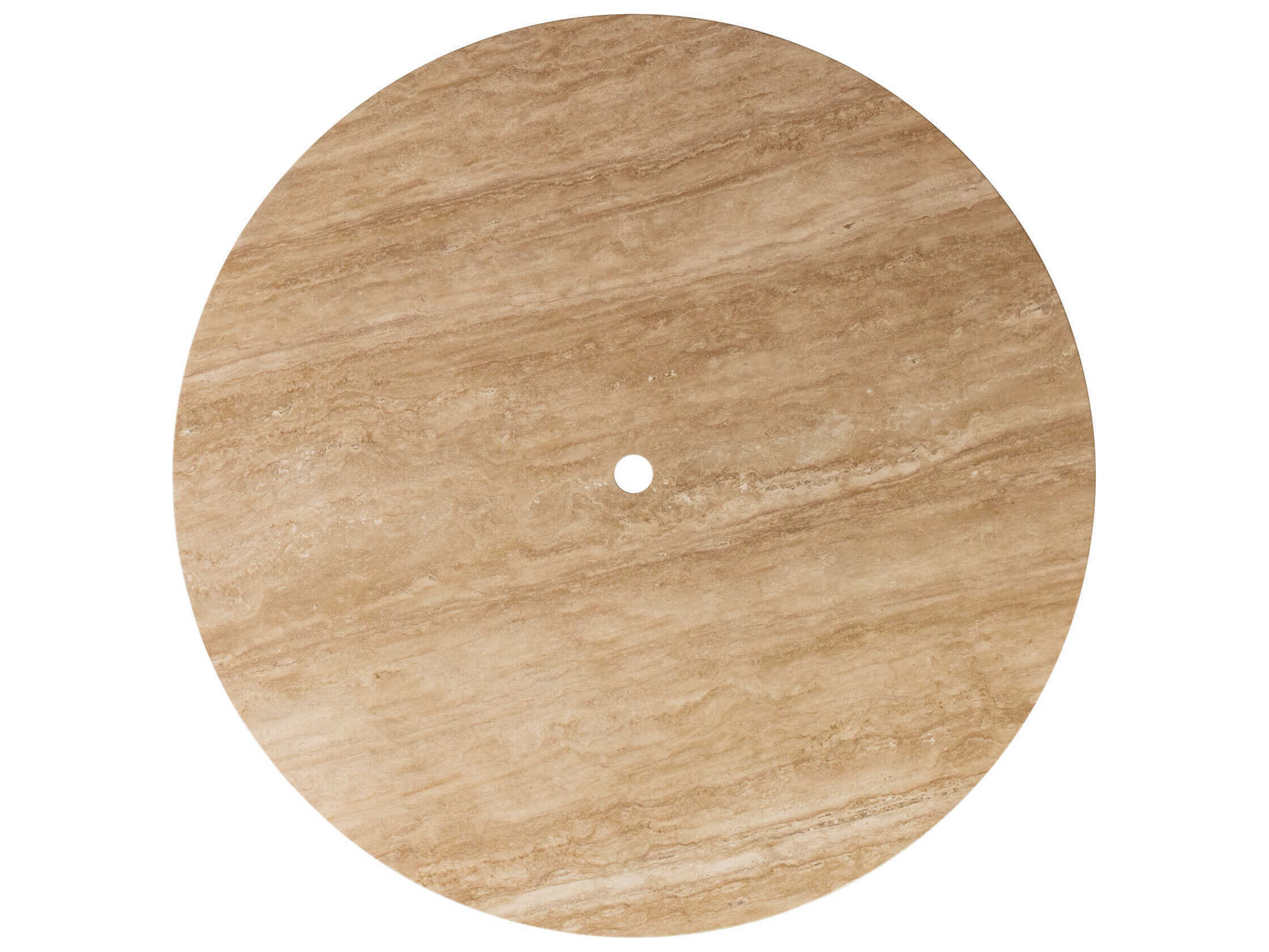 Lloyd Flanders Grand Traverse Wicker Round Stone Top Outdoor Dining Table