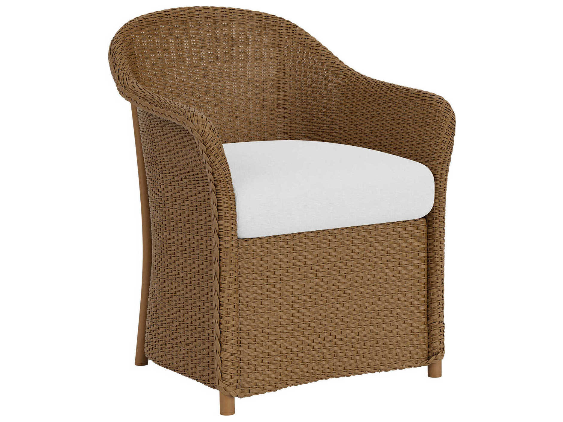 Lloyd Flanders Weekend Retreat Wicker Outdoor Patio Dining Arm Chair