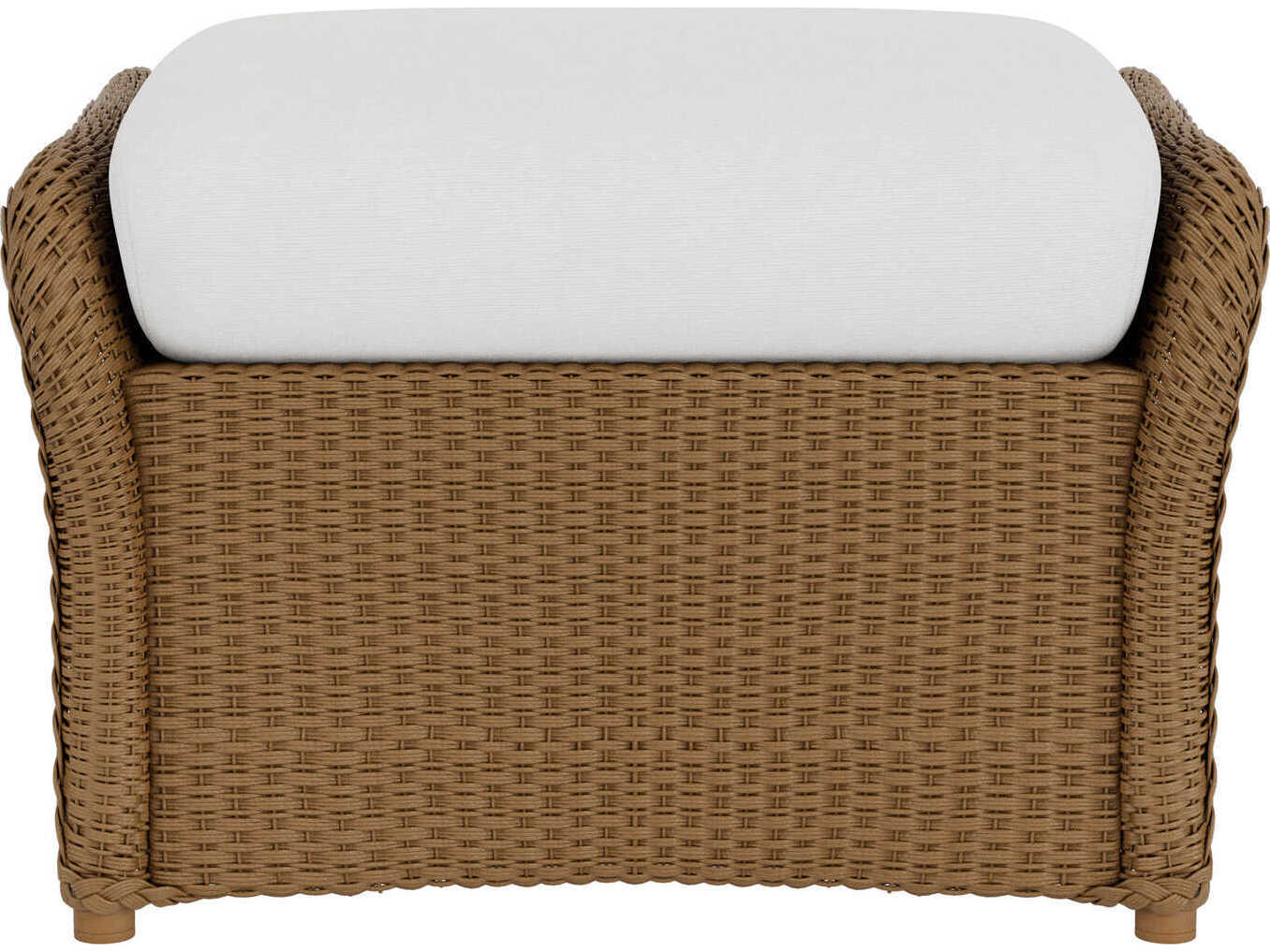 Lloyd Flanders Weekend Retreat Wicker Outdoor Ottoman