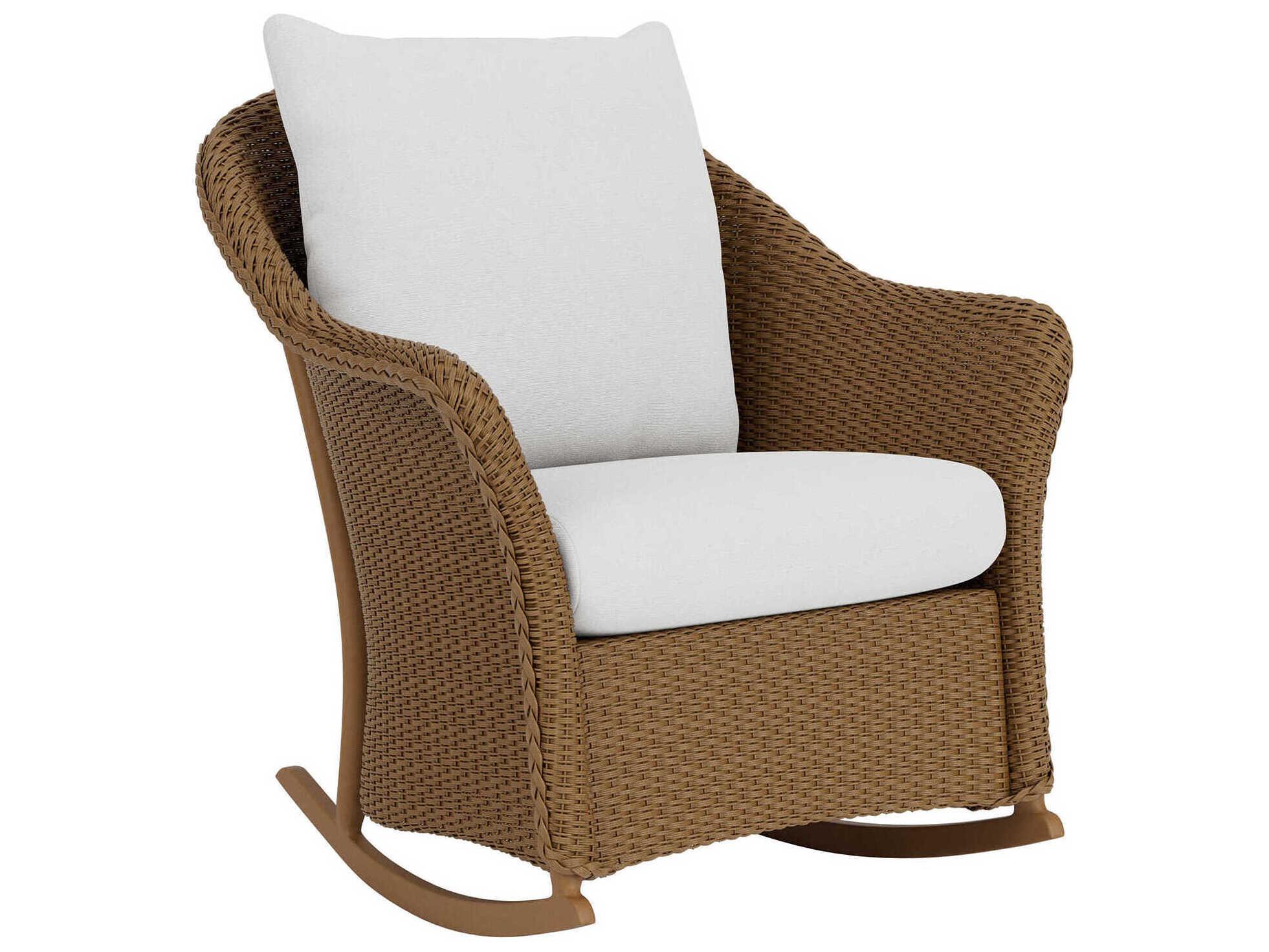 Lloyd Flanders Weekend Retreat Wicker Rocker Patio Lounge Chair