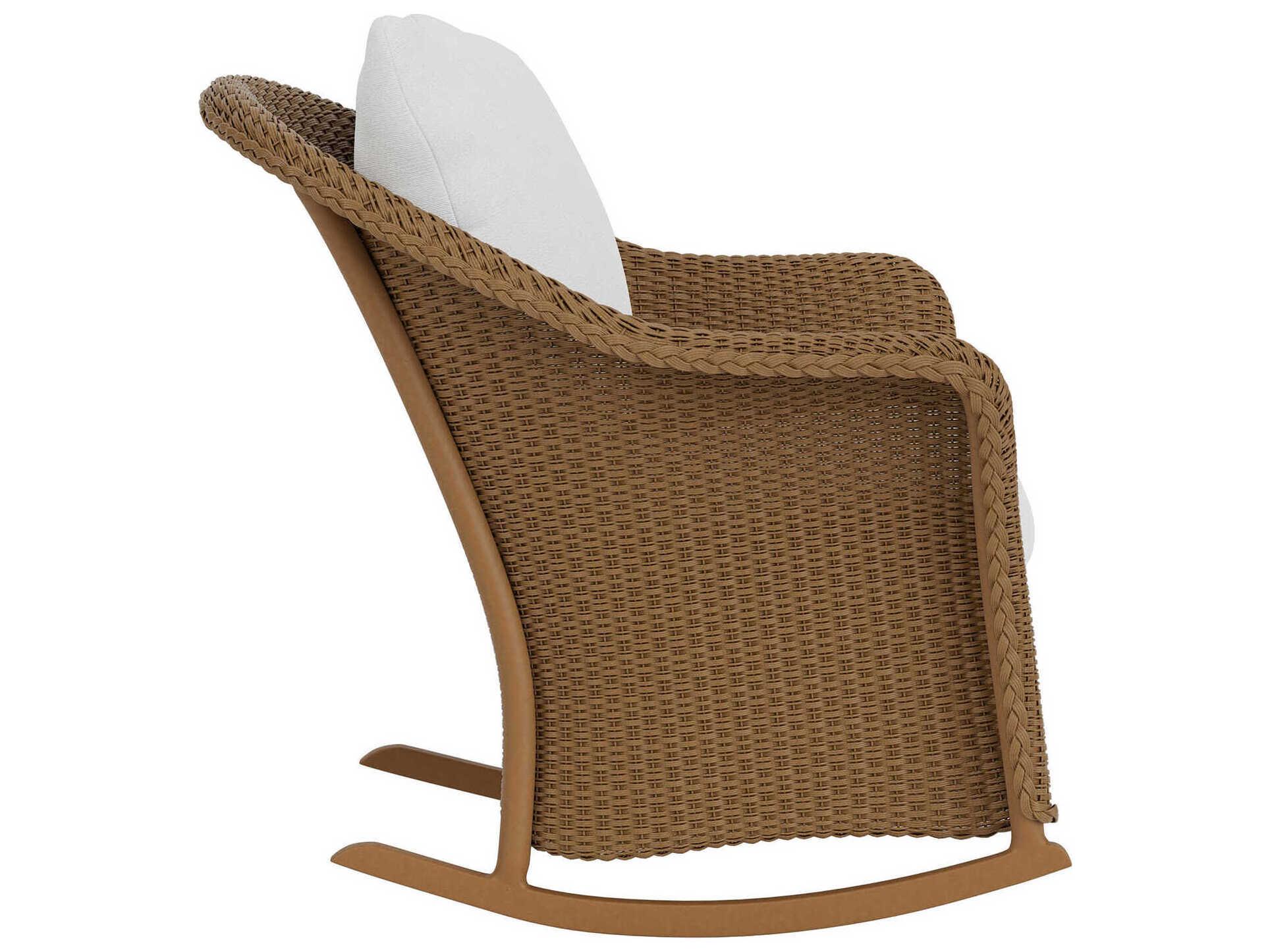 Lloyd Flanders Quick Ship Weekend Retreat Wicker Rocker Patio Lounge Chair
