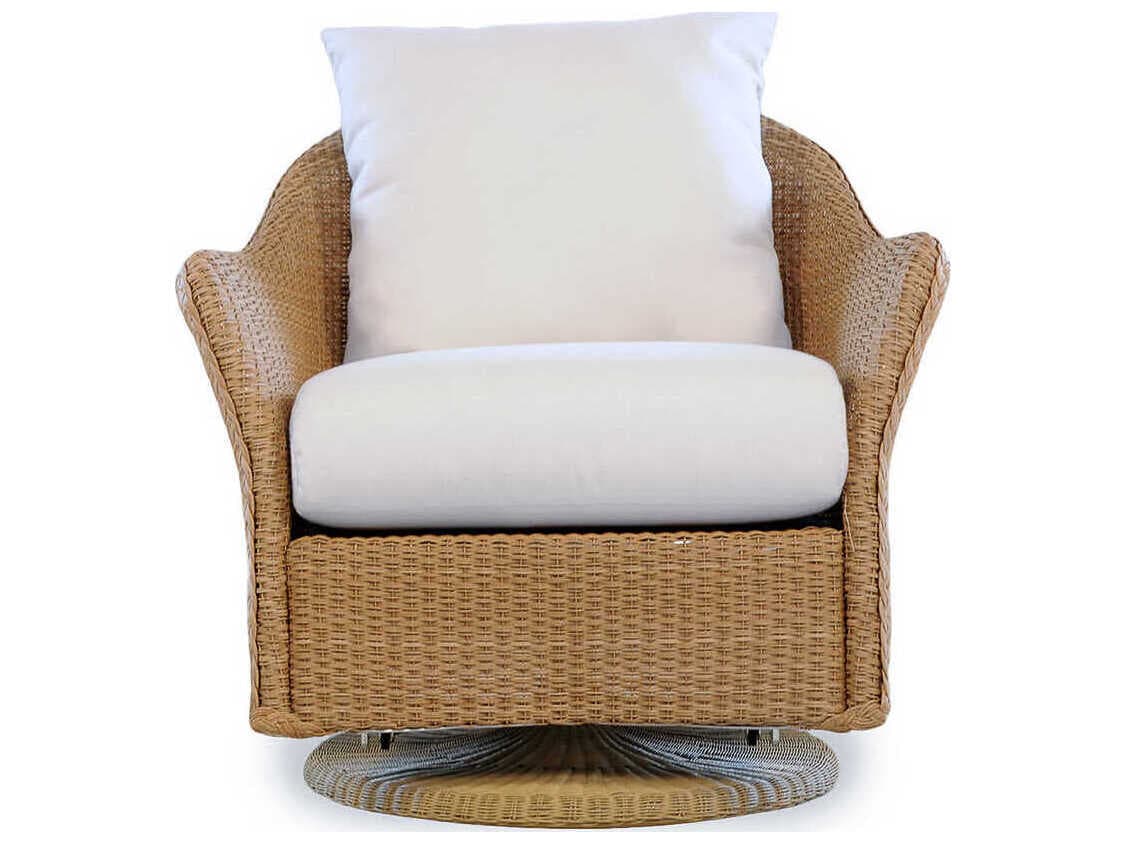 Lloyd Flanders Weekend Retreat Wicker Swivel Glider Outdoor Lounge Chair
