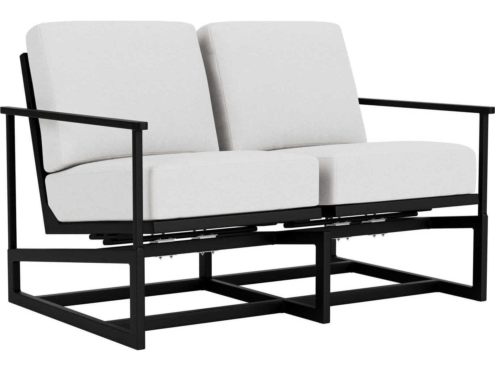 Lloyd Flanders Summit Aluminum Spring Rocker Patio Loveseat