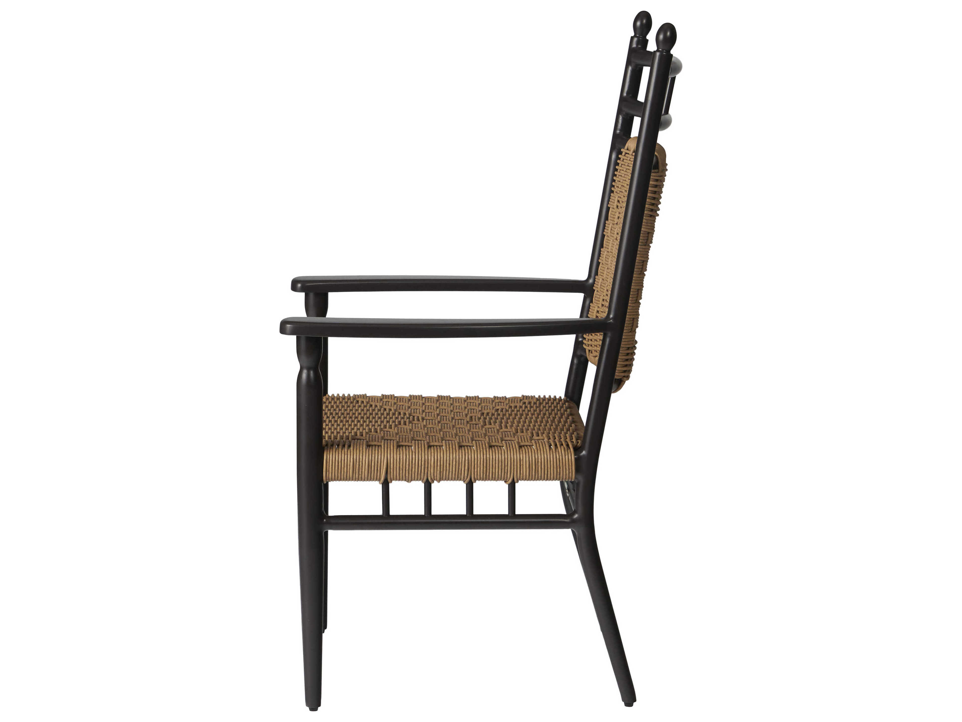 Lloyd Flanders Low Country Aluminum Outdoor Dining Arm Chair