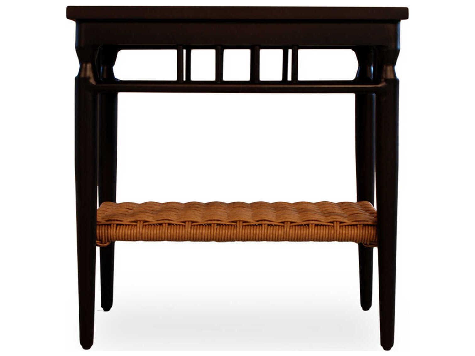 Lloyd Flanders Low Country Aluminum Rectangular Patio End Table