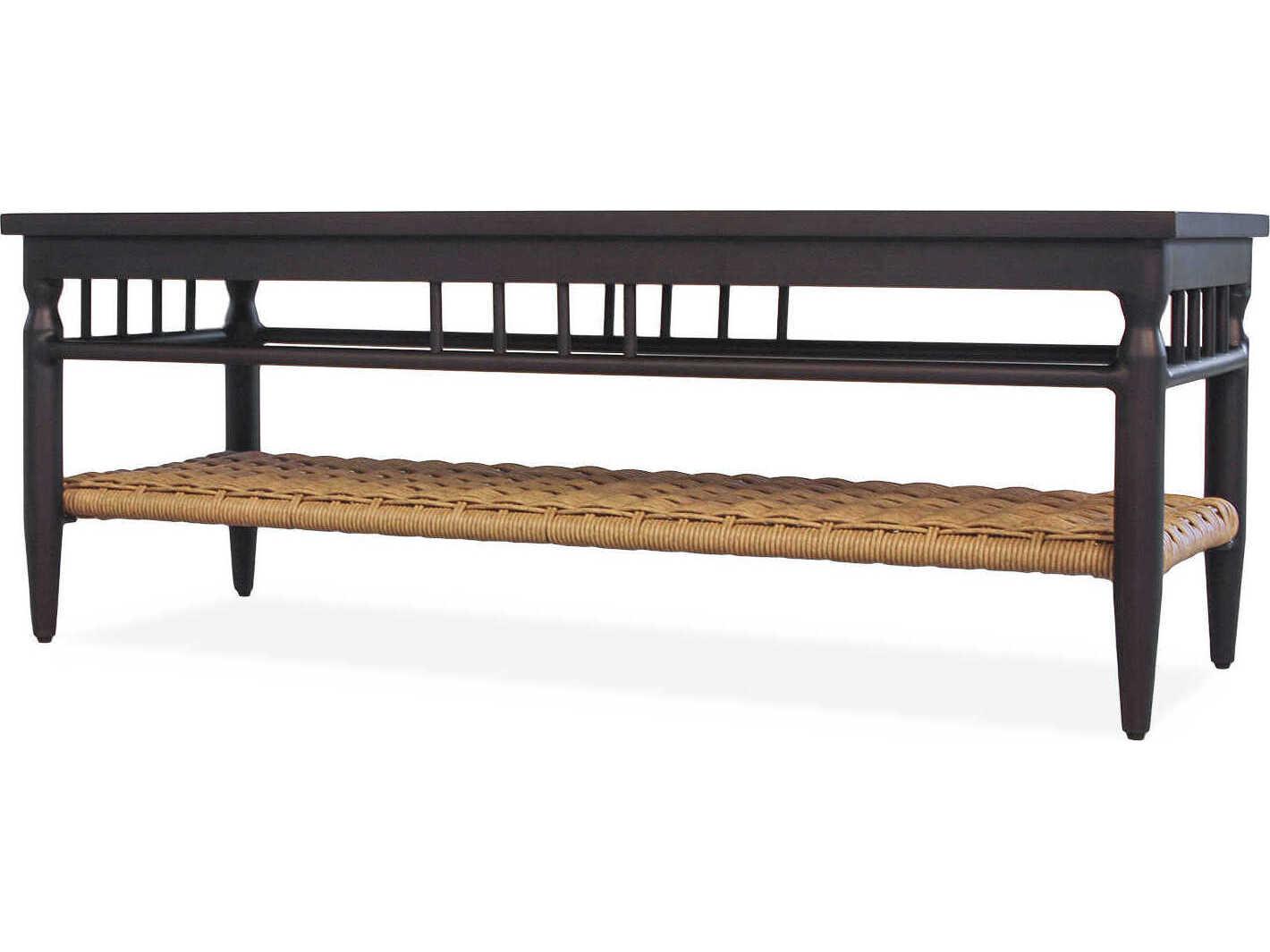 Lloyd Flanders Low Country Aluminum Rectangular Outdoor Patio Coffee Table