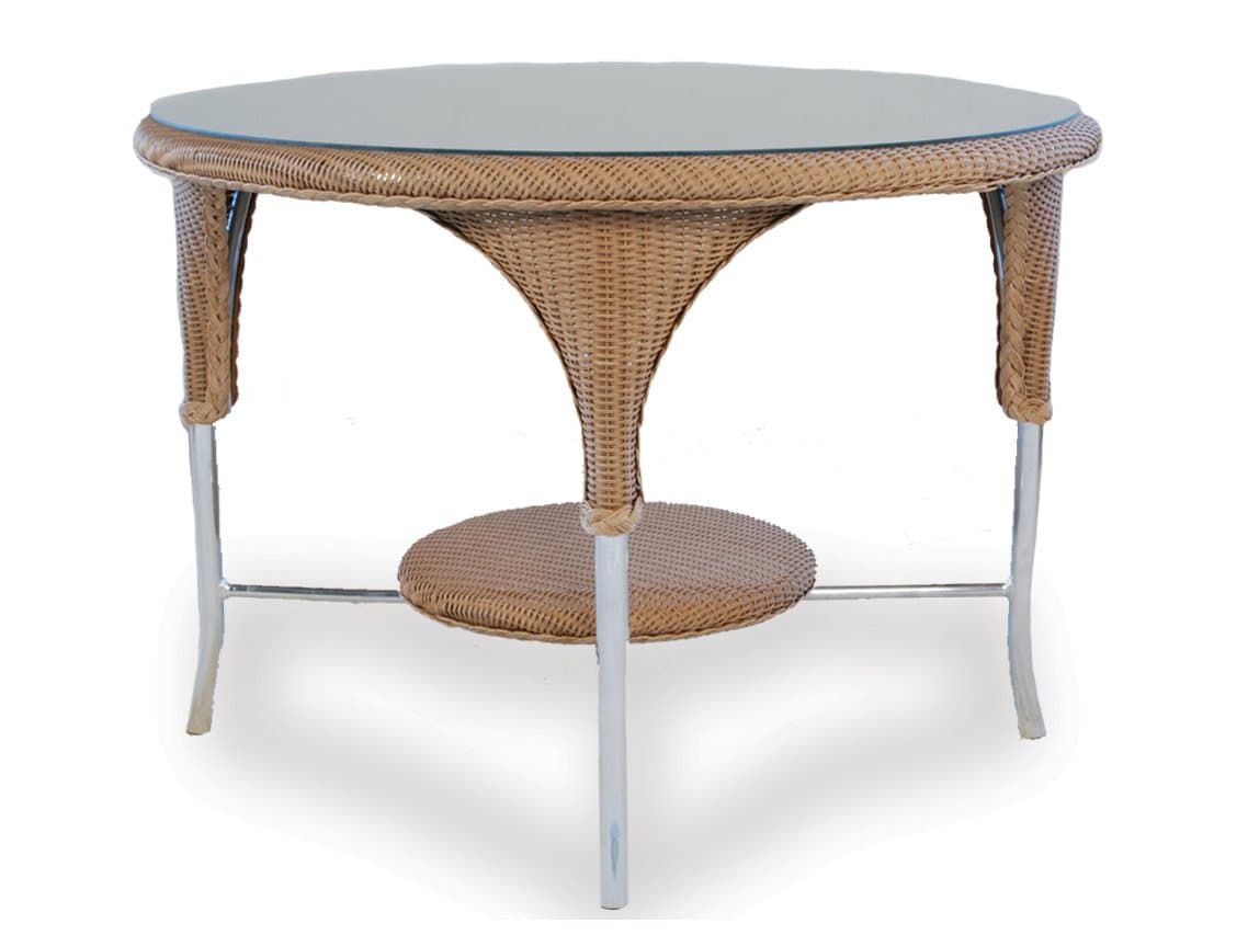 Lloyd Flanders Wicker Round Outdoor Dining Table