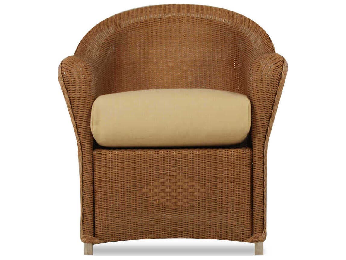 Lloyd Flanders Quick Ship Reflections Wicker Outdoor Patio Dining Arm Chair