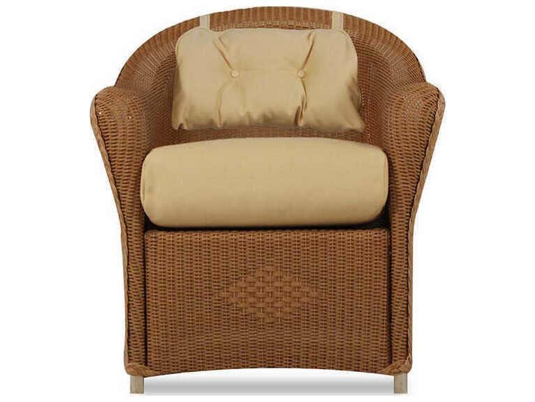 Lloyd Flanders Quick Ship Reflections Wicker Outdoor Patio Dining Arm Chair