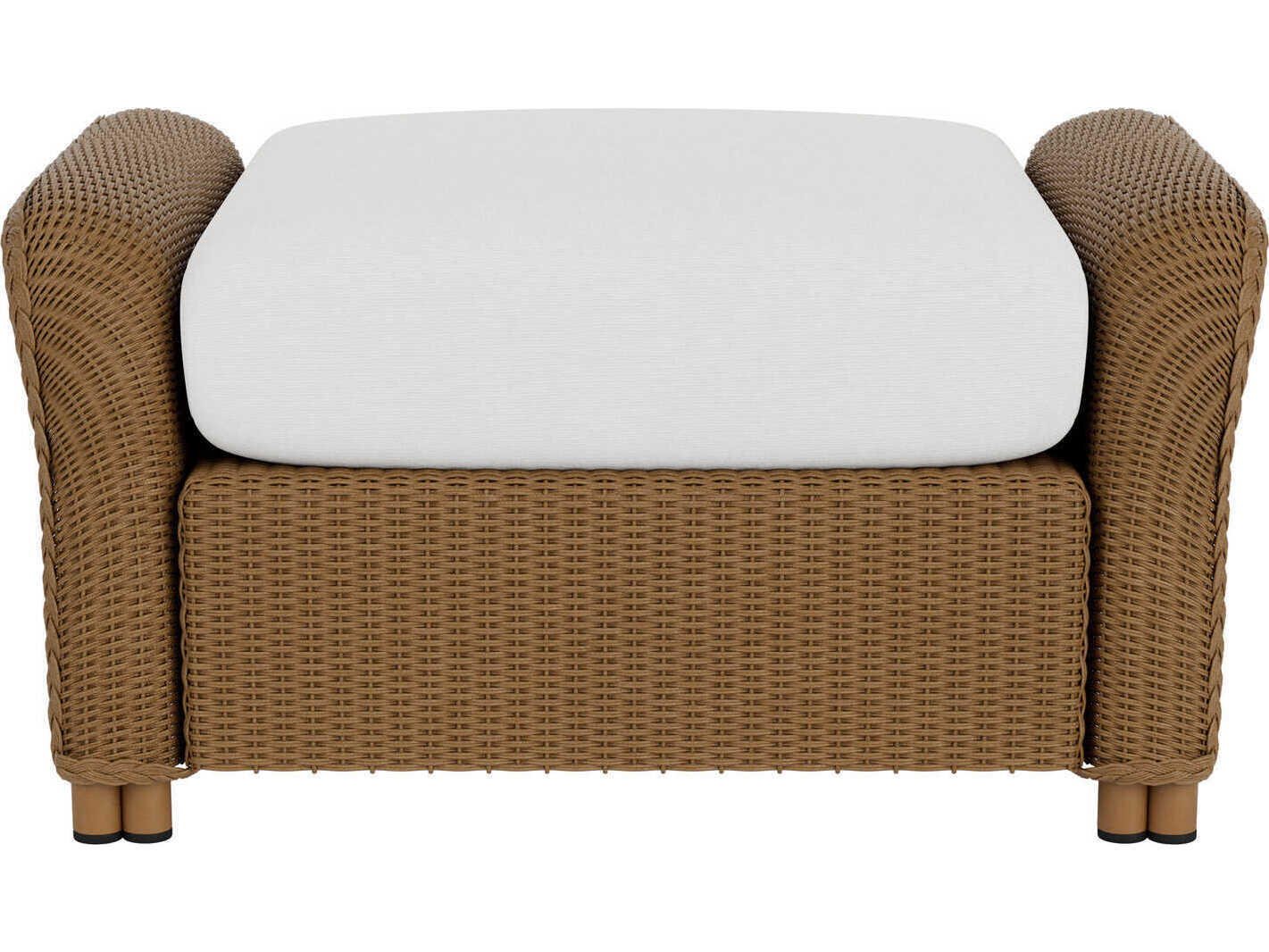 Lloyd Flanders Reflections Wicker Small Outdoor Ottoman