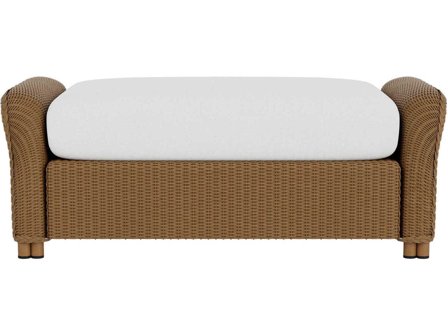 Lloyd Flanders Reflections Wicker Large Outdoor Patio Ottoman