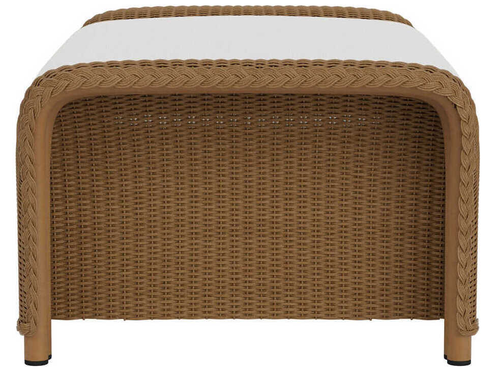 Lloyd Flanders Quick Ship Reflections Wicker Large Outdoor Patio Ottoman