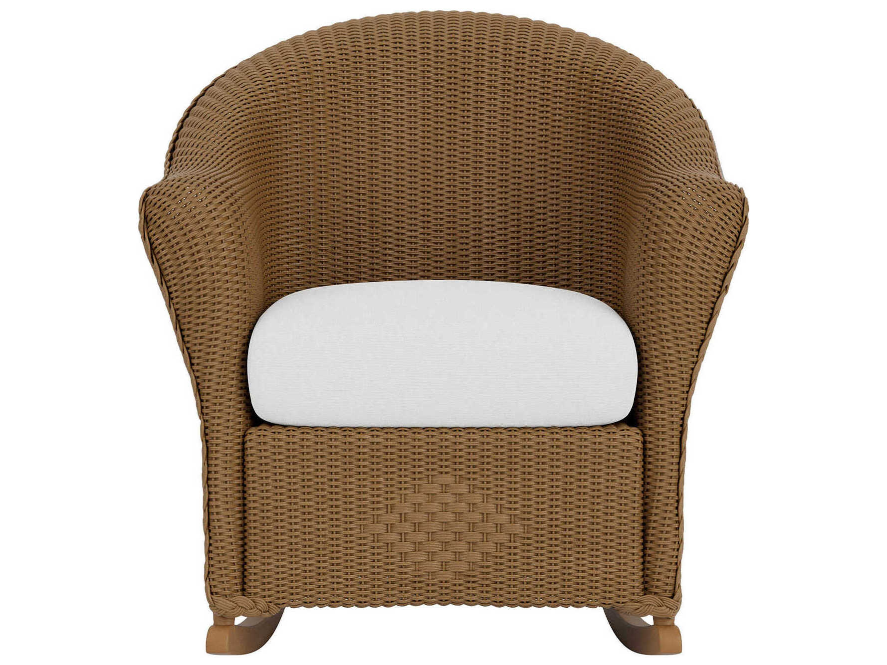 Lloyd Flanders Quick Ship Reflections Wicker Rocker Outdoor Patio Lounge Chair