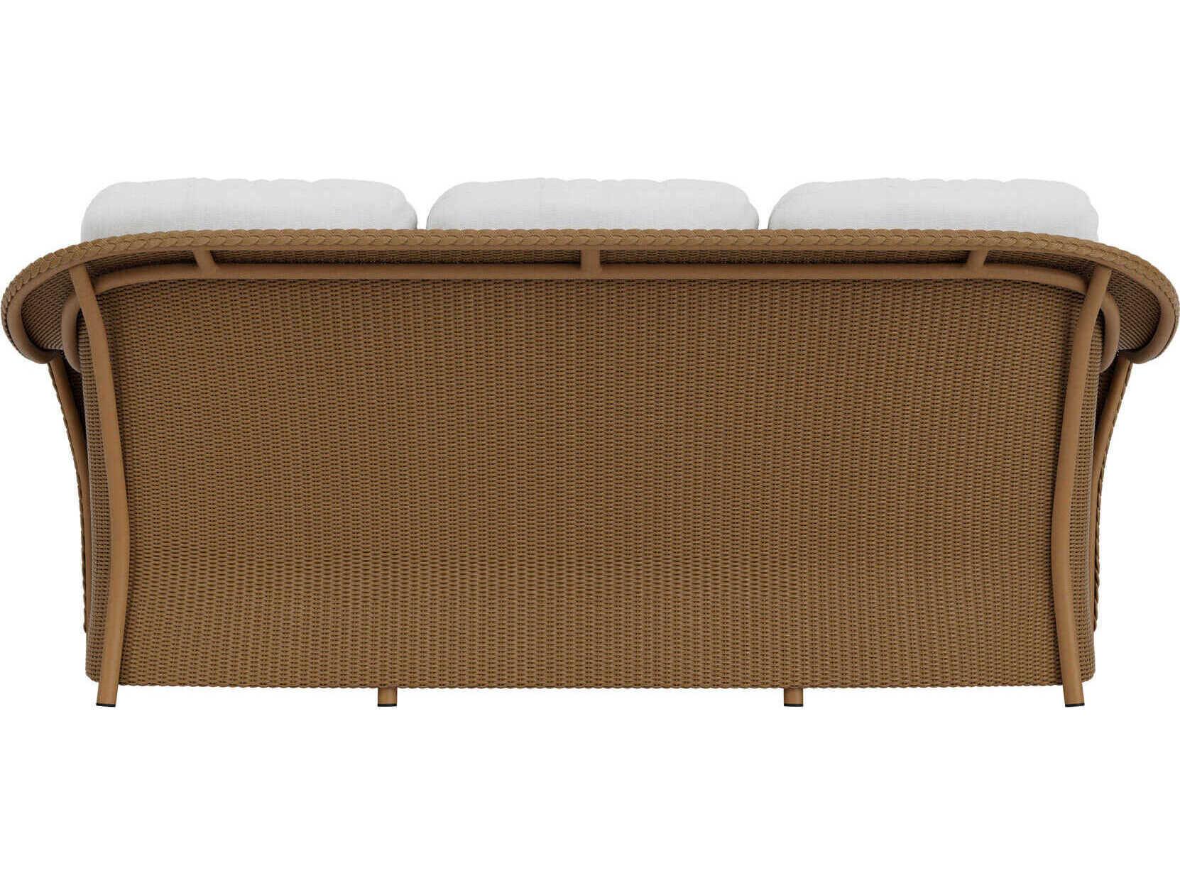 Lloyd Flanders Quick Ship Reflections Wicker Patio Sofa