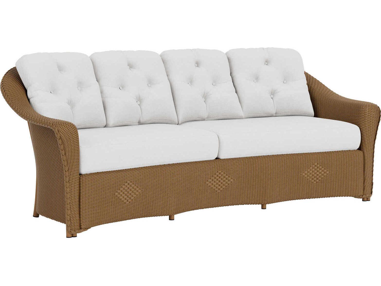 Lloyd Flanders Reflections Wicker Crescent Outdoor Sofa