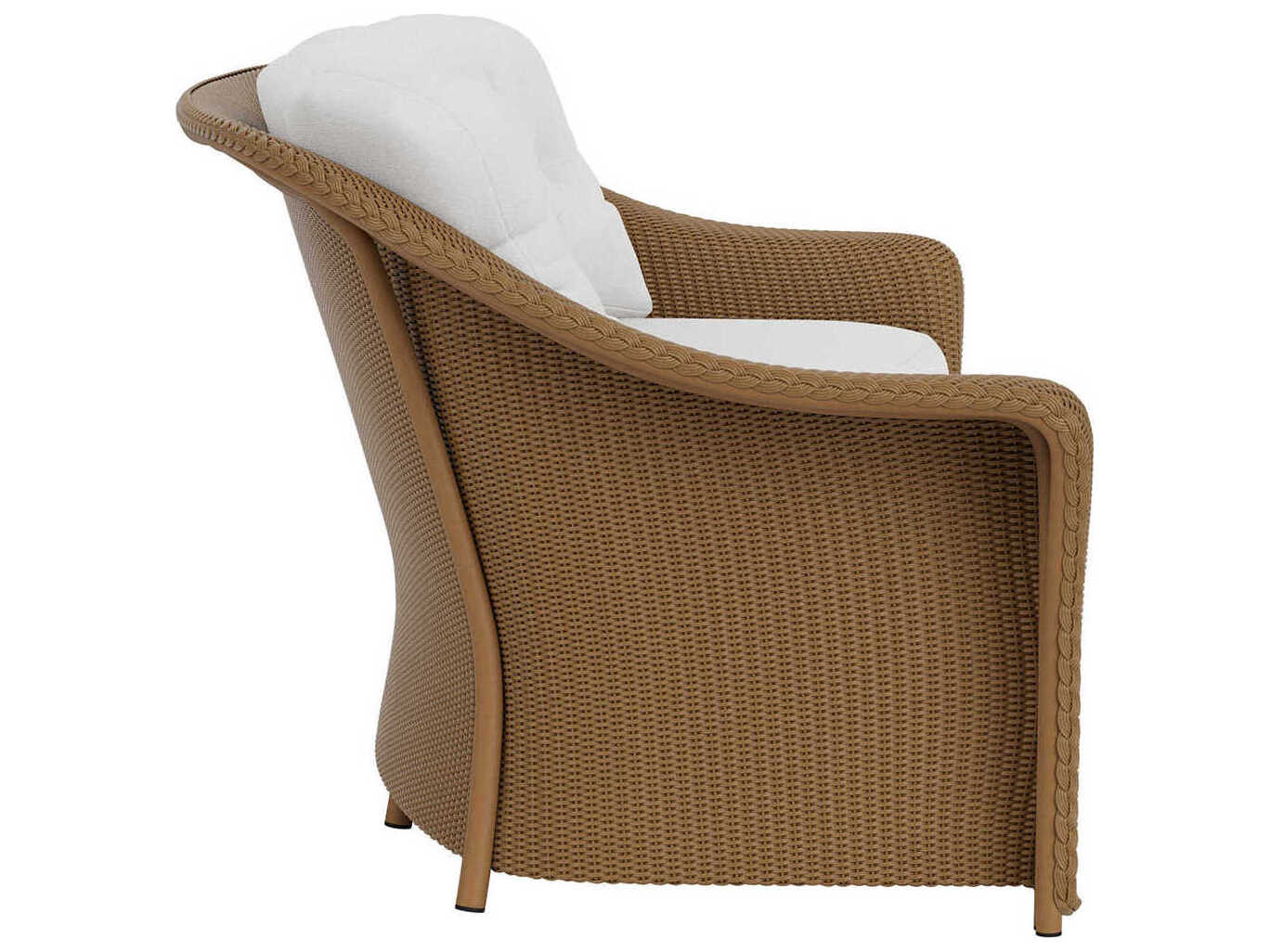 Lloyd Flanders Quick Ship Reflections Wicker Crescent Outdoor Sofa