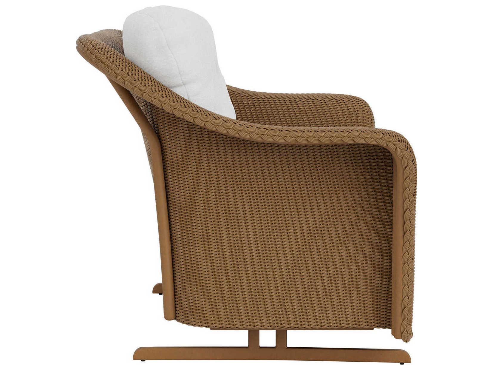 Lloyd Flanders Quick Ship Reflections Wicker Patio Loveseat Glider