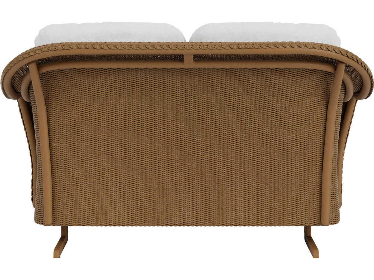 Lloyd Flanders Quick Ship Reflections Wicker Patio Loveseat Glider