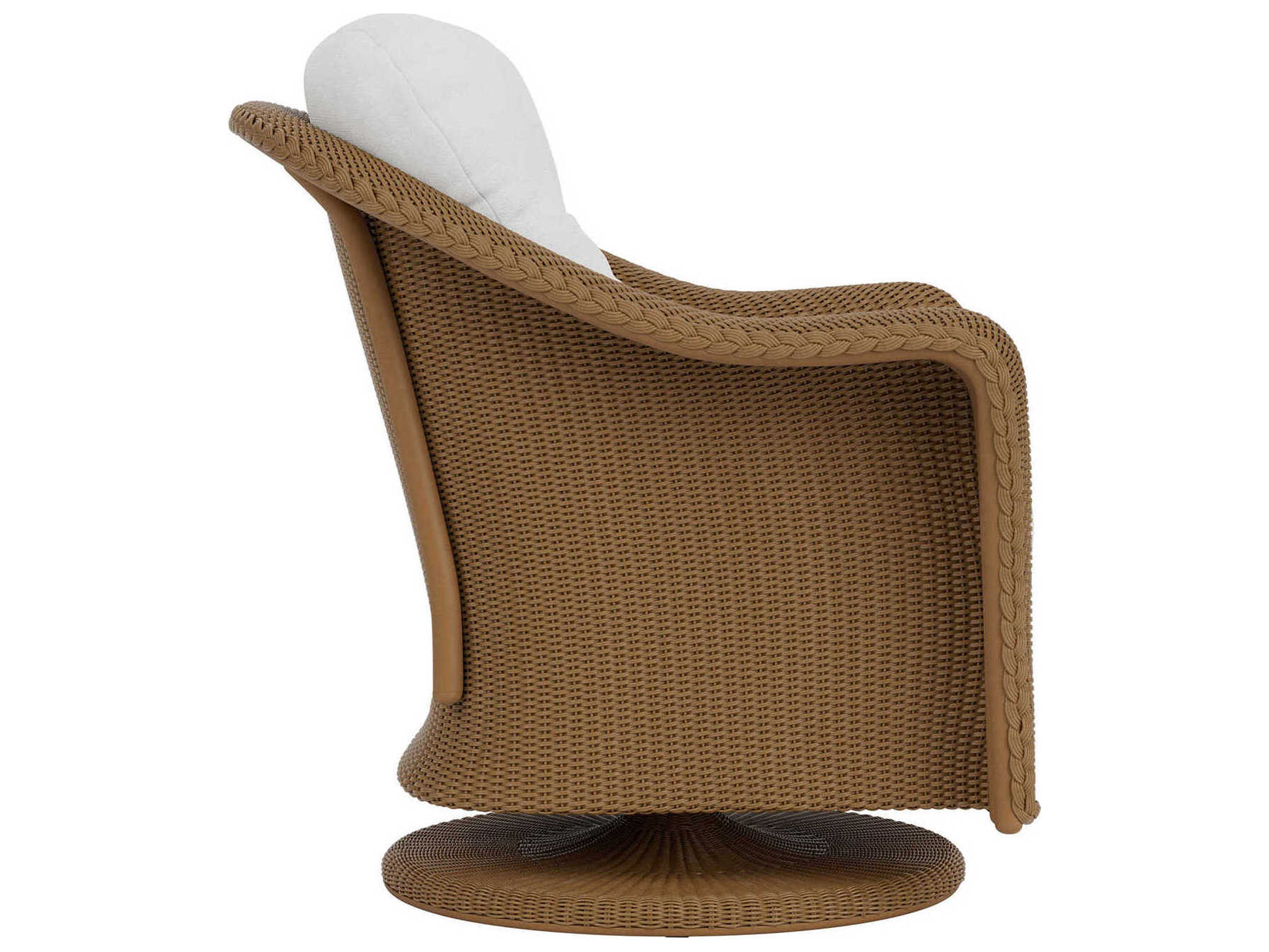 Lloyd Flanders Reflections Wicker Swivel Rocker Patio Lounge Chair