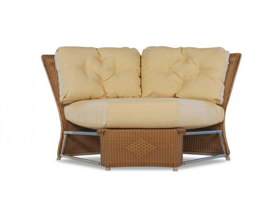 Lloyd Flanders Quick Ship Reflections Replacement Cushion Curved Sectional Back with o Buttons