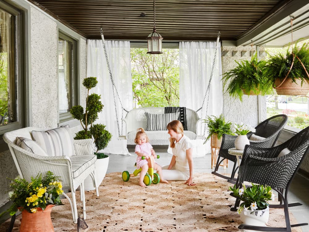 Lloyd Flanders All Seasons Wicker Cushion Outdoor Lounge Set